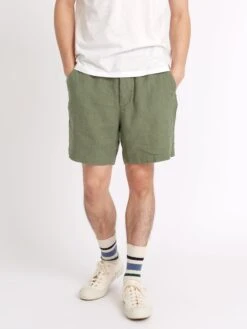 Osborne Drawstring Shorts Coney Green -Mizuno Men Clothing Shop ModelOSMT64DrawstringShortsCON01GRNConeyGreencopy