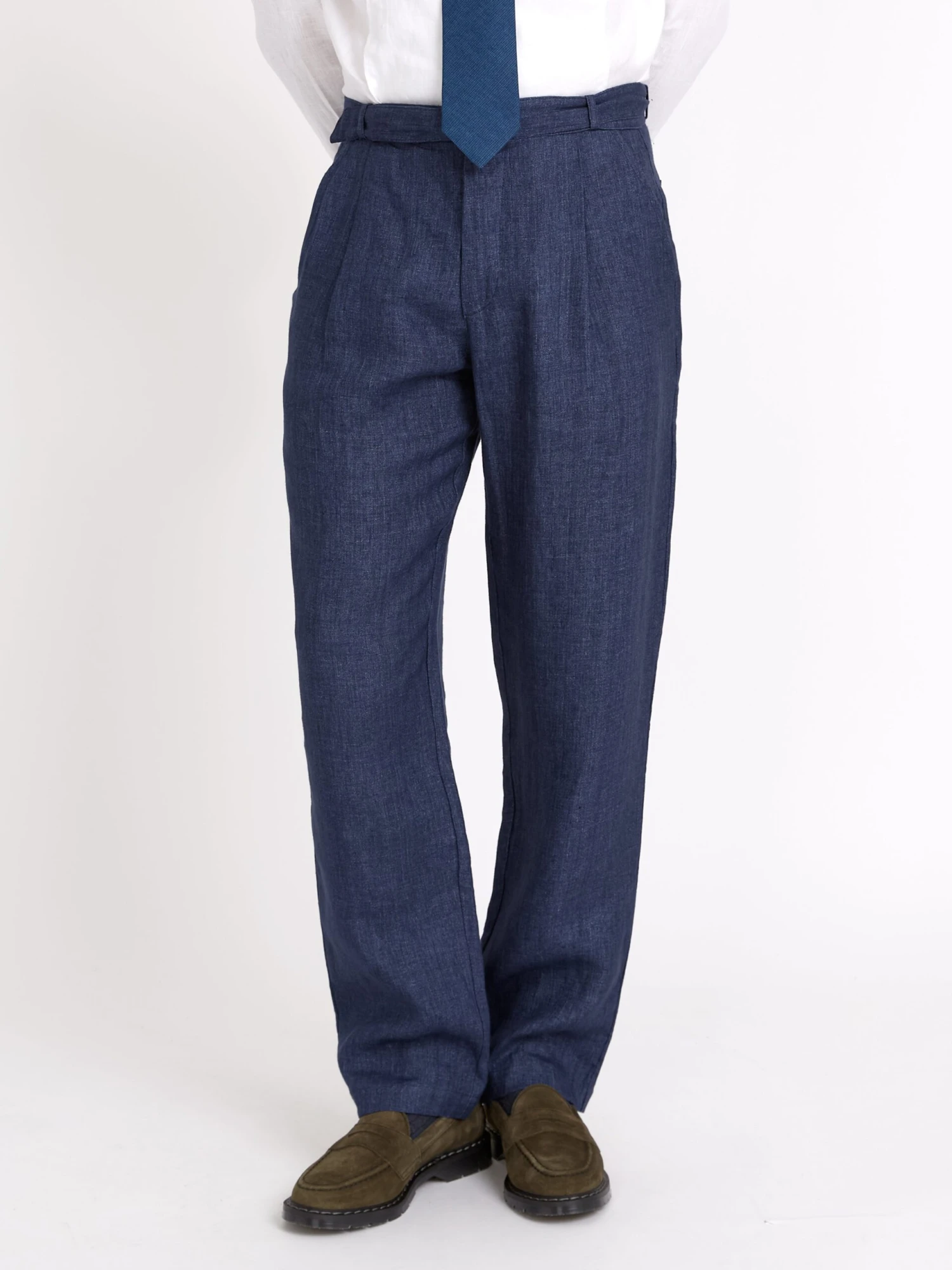 Belted Trousers Dubrow Navy 9 Belted Trousers Dubrow Navy - Image 7