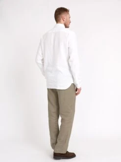 Belted Trousers Padworth Stone 12 Belted Trousers Padworth Stone -Mizuno Men Clothing Shop ModelOSMT66aBeltedTrousersPAD01STOPadworthStone3