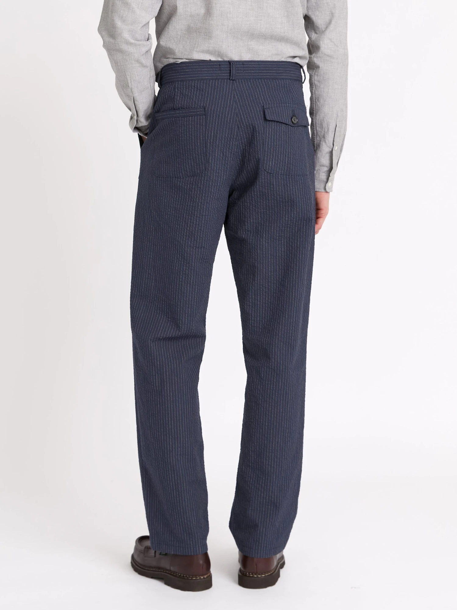 Morton Pleated Trousers Granville Navy 10 Morton Pleated Trousers Granville Navy - Image 8