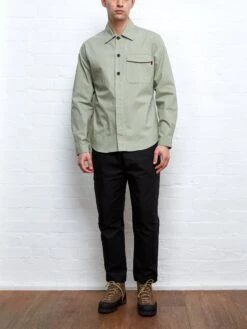 Oliver Spencer X Niwaki Haru Gardening Overshirt Hyde Green -Mizuno Men Clothing Shop NIWAKIGREENOVERSHIRT