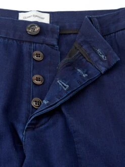 Judo Trousers Faye Indigo Blue -Mizuno Men Clothing Shop OSMA24FlatOSMT49iJudoTrousersFAY01INBFayeIndigoBlue2