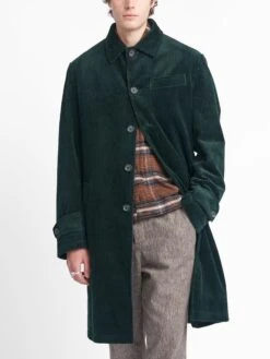 Grandpa Coat Melrose Cord Green -Mizuno Men Clothing Shop OSMJ197G MEL01NAV GRANDPACOAT MELROSECORDGREEN6copy