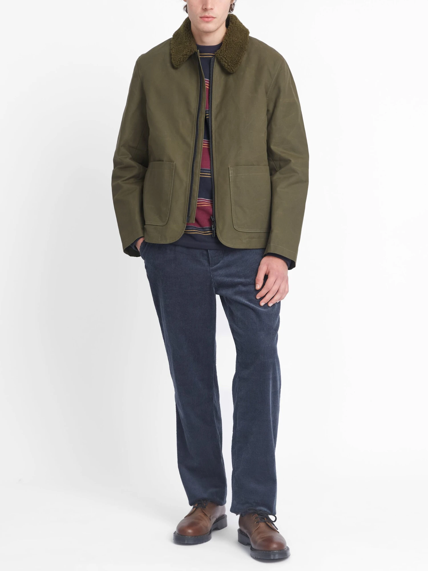 Lambeth Jacket Barwell Canvas Green 4 Lambeth Jacket Barwell Canvas Green - Image 2