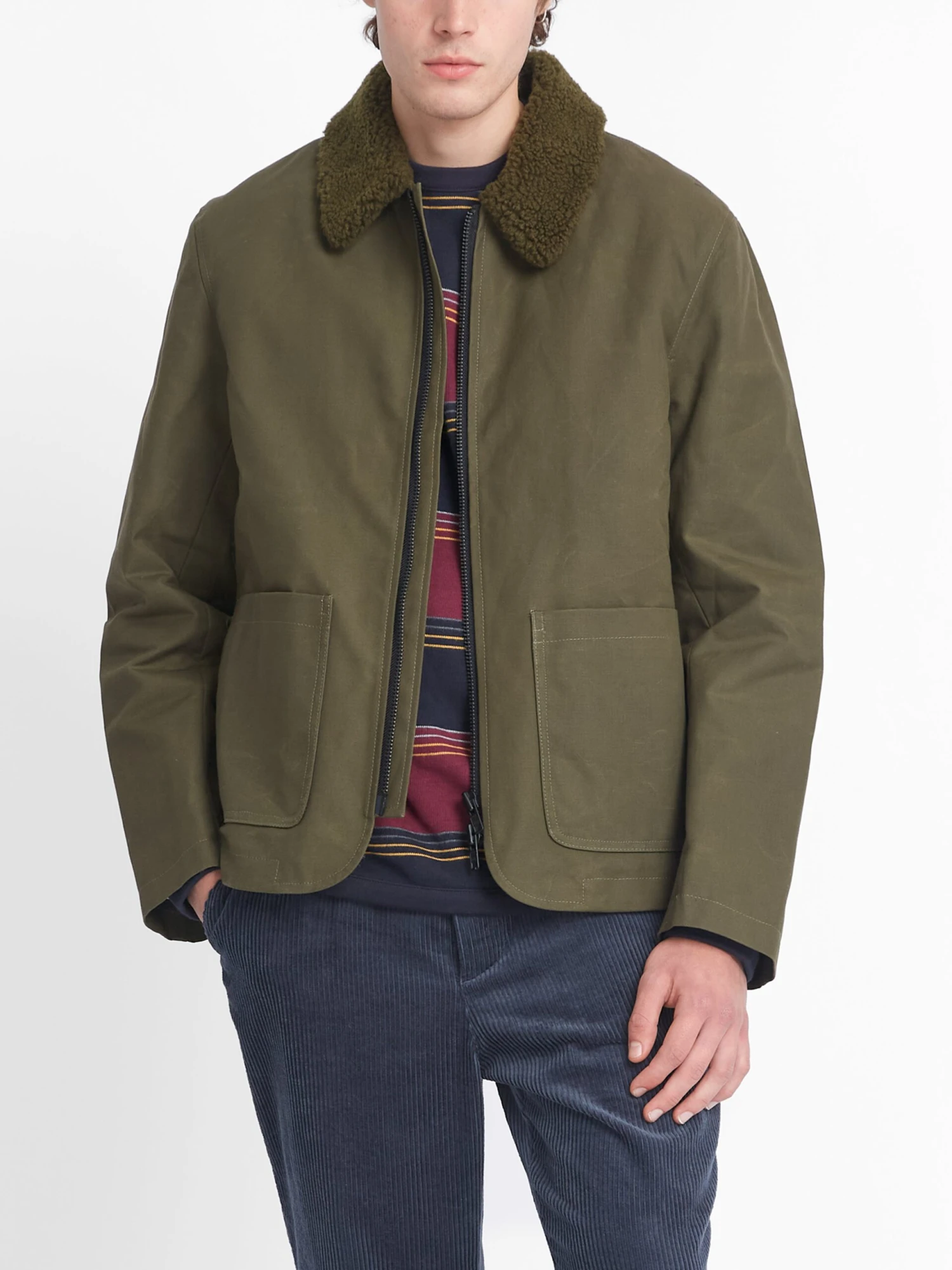 Lambeth Jacket Barwell Canvas Green 9 Lambeth Jacket Barwell Canvas Green - Image 7