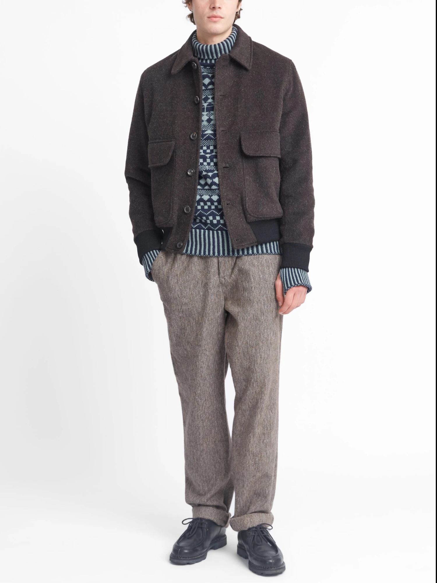 Linfield Bomber Jacket Regent Brown 4 Linfield Bomber Jacket Regent Brown - Image 2