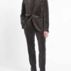 Mole Grey Velvet Mansfield Suit