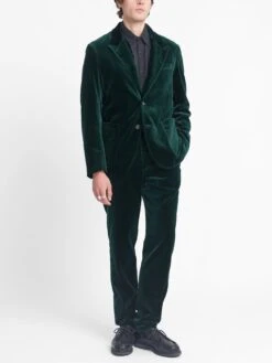 Green Velvet Mansfield Suit