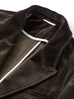 Mansfield Jacket Velvet Mole Grey -Mizuno Men Clothing Shop OSMJ352MansfieldJacketVEL01MOGVelvetMoleGrey1