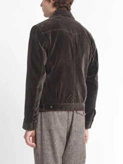 Norton Jacket Velvet Mole Grey -Mizuno Men Clothing Shop OSMJ364 VEL01MOG NORTONJACKET VELVETMOLEGREY9copy