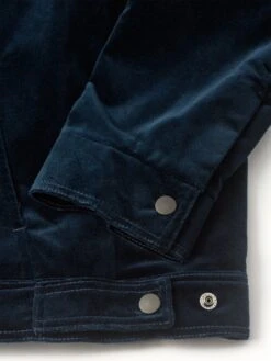 Norton Jacket Velvet Sapphire Blue -Mizuno Men Clothing Shop OSMJ364NortonJacketVEL01SABVelvetSapphireBlue2