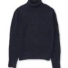 Talbot Roll Neck Jumper Bonham Navy