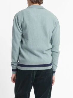 Britten Knitted Cardigan Greeves Sea Green -Mizuno Men Clothing Shop OSMK693 GRE01SEG BRITTENKNITTEDCARDIGAN GREEVESSEAGREEN5copy