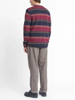 Reversible Newport Long Sleeve T-Shirt Hinkley Navy/Burgundy -Mizuno Men Clothing Shop OSMK714A HIN01NABREVERSIBLENEWPORTLONGSLEEVET SHIRT HINKLEYNAVYBURGUNDY1