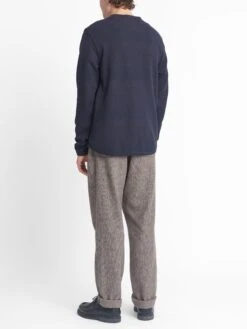 Reversible Newport Long Sleeve T-Shirt Hinkley Navy/Burgundy -Mizuno Men Clothing Shop OSMK714A HIN01NABREVERSIBLENEWPORTLONGSLEEVET SHIRT HINKLEYNAVYBURGUNDY12