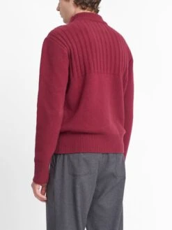 Atlantic Jumper Greeves Berry Red -Mizuno Men Clothing Shop OSMK739 GRE01BER ATLANTICJUMPER GREEVESBERRYRED4copy