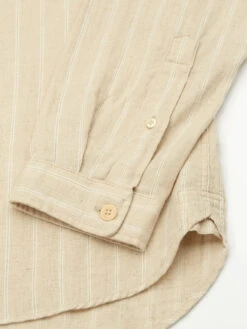 Grandad Shirt Randal Cream -Mizuno Men Clothing Shop OSMS126GrandadShirtRAN01CRMRandallCream2