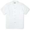 Havana Short Sleeve Shirt Bridford White -Mizuno Men Clothing Shop OSMS156cHavanaShortSleeveShirtBRI01WHIBridfordWhite3