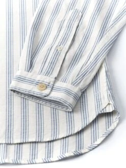 New York Special Shirt Jenkins Cream/Blue 11 New York Special Shirt Jenkins Cream/Blue -Mizuno Men Clothing Shop OSMS200dNewYorkSpecialShirtJEN01CRBJenkinsCreamBlue2