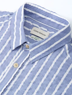 New York Special Shirt Pool Blue 10 New York Special Shirt Pool Blue -Mizuno Men Clothing Shop OSMS200dNewYorkSpecialShirtPOO01BLUPoolBlue1