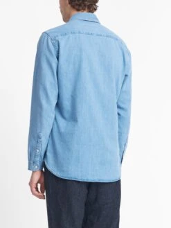 Eton Collar Shirt Mullins Denim Indigo Light -Mizuno Men Clothing Shop OSMS69B MUL01INL ETONCOLLARSHIRT MULLINSDENIMINDIGOLIGHT1copy