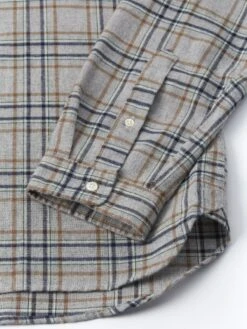 Eton Collar Shirt Escott Grey -Mizuno Men Clothing Shop OSMS69bEtonCollarShirtESC01GRYEscottGrey2