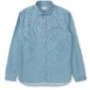 Eton Collar Shirt Mullins Denim Indigo Light