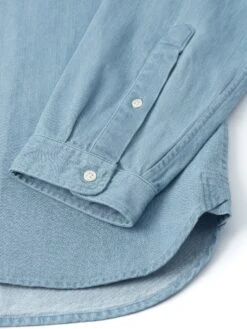 Eton Collar Shirt Mullins Denim Indigo Light -Mizuno Men Clothing Shop OSMS69bEtonCollarShirtMUL01INLMullinsIndigoLight2