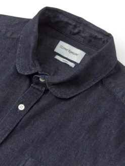 Eton Collar Shirt Mullins Denim Indigo Rinse -Mizuno Men Clothing Shop OSMS69bEtonCollarShirtMUL01INRMullinsDenimIndigoRinse1