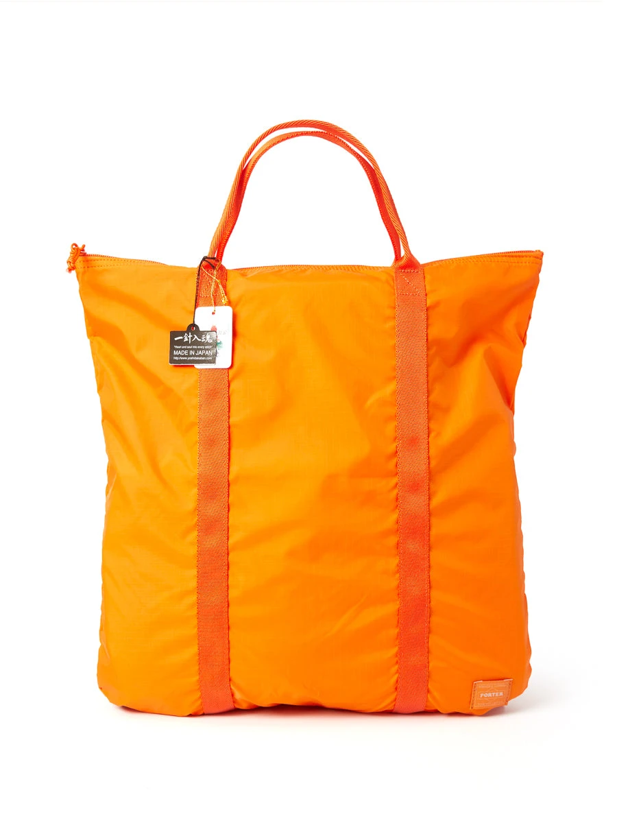 Porter-Yoshida & Co Flex 2-Way Tote Bag Orange 3 Porter-Yoshida & Co Flex 2-Way Tote Bag Orange