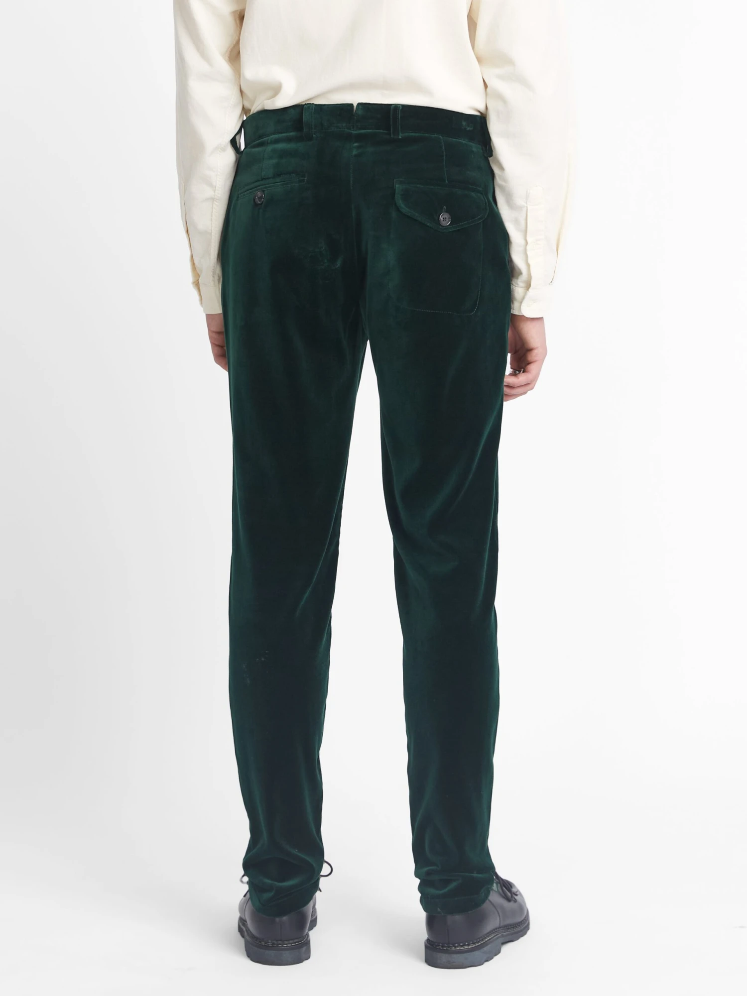 Fishtail Trousers Velvet Racing Green 10 Fishtail Trousers Velvet Racing Green - Image 8