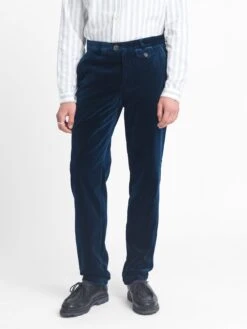 Fishtail Trousers Velvet Sapphire Blue -Mizuno Men Clothing Shop OSMT20D VEL01SAB FISHTAILTROUSERS VELVETSAPPHIREBLUE1copy