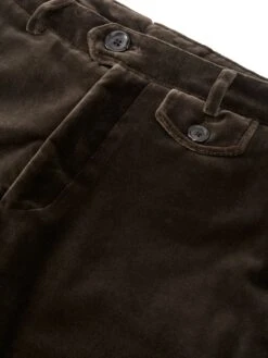 Fishtail Trousers Velvet Mole Grey -Mizuno Men Clothing Shop OSMT20dFlatFishtailTrousersVEL01MOGVelvetMoleGrey1