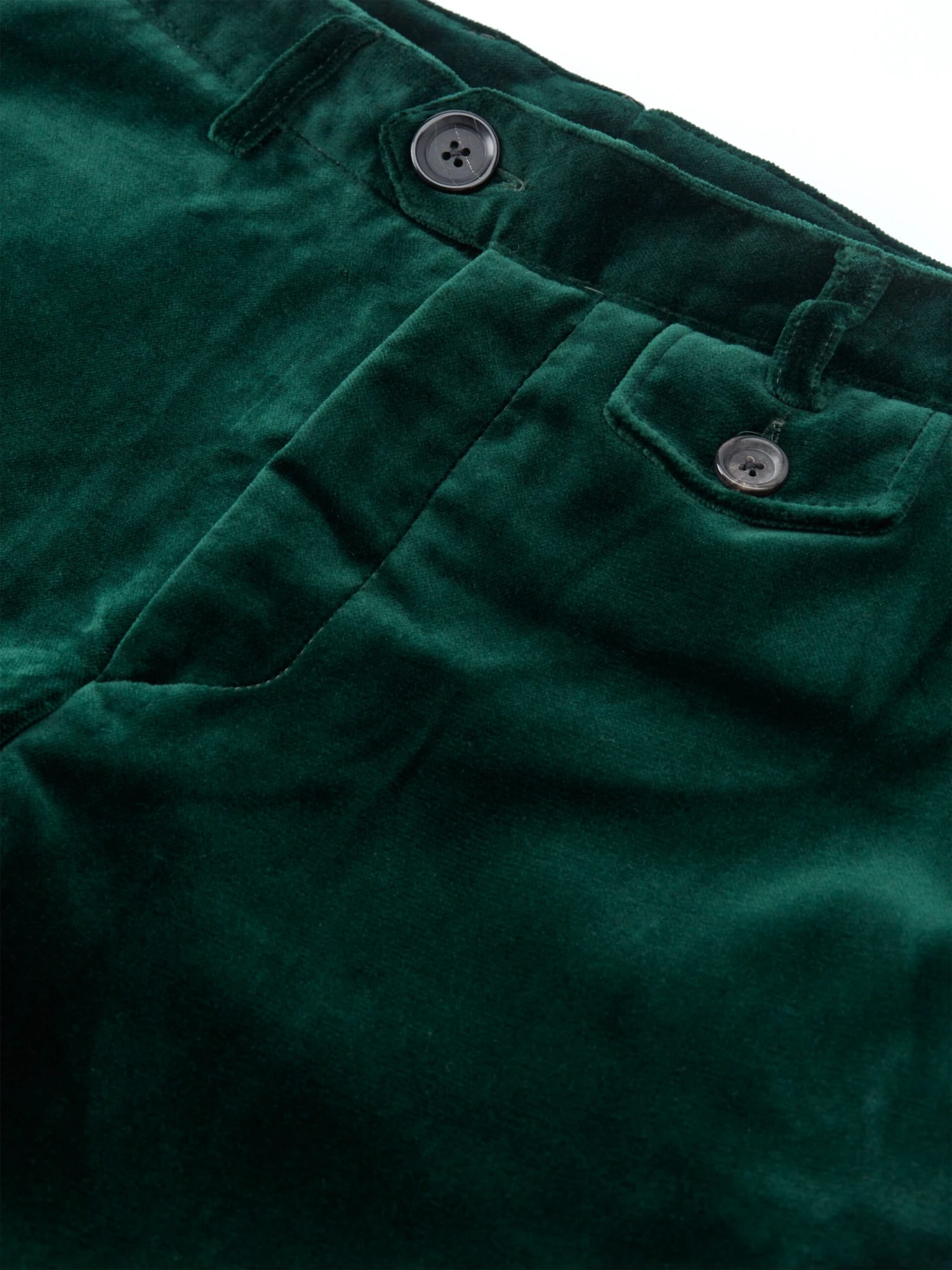 Fishtail Trousers Velvet Racing Green 5 Fishtail Trousers Velvet Racing Green - Image 3