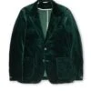 Mansfield Jacket Velvet Racing Green -Mizuno Men Clothing Shop OSMT352cFlatMansfieldJacketVEL01RAGVelvetRacingGreen