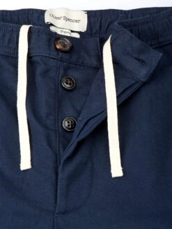 Drawstring Trousers Ellbridge Navy -Mizuno Men Clothing Shop OSMT48aDrawstringTrousersELL01NAVEllbridgeNavy2