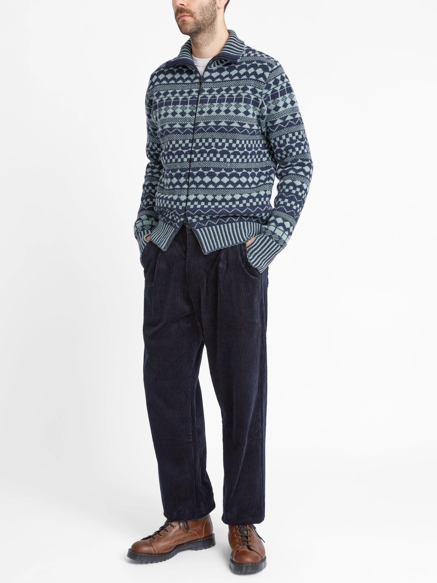 Morton Trousers Melrose Cord Navy 4 Morton Trousers Melrose Cord Navy - Image 2