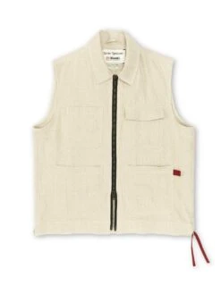 Oliver Spencer X Niwaki Scion Gardening Gilet Bruton Beige