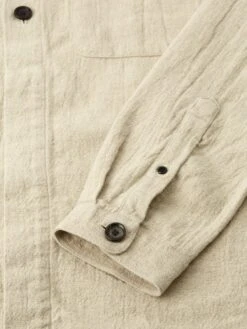 Oliver Spencer X Niwaki Haru Gardening Overshirt Bruton Beige -Mizuno Men Clothing Shop OSNMS177HaruGardeningOvershirtBRU01BEIBrutonBeige2