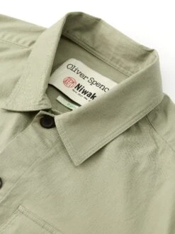 Oliver Spencer X Niwaki Haru Gardening Overshirt Hyde Green -Mizuno Men Clothing Shop OSNMS177HaruGardeningOvershirtHYD01GRNHydeGreen1