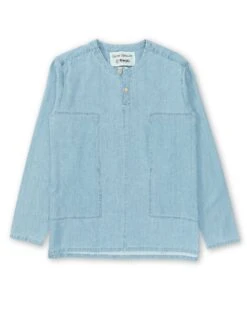 Oliver Spencer X Niwaki Ohana Gardening Smock Mullins Denim Indigo Light