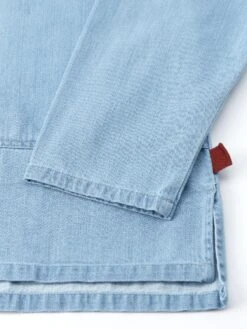 Oliver Spencer X Niwaki Ohana Gardening Smock Mullins Denim Indigo Light -Mizuno Men Clothing Shop OSNMS178OhanaGardeningSmockMUL01INLMullinsDenimIndigoLight2