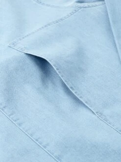 Oliver Spencer X Niwaki Ohana Gardening Smock Mullins Denim Indigo Light -Mizuno Men Clothing Shop OSNMS178OhanaGardeningSmockMUL01INLMullinsDenimIndigoLight3