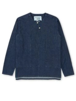 Oliver Spencer X Niwaki Ohana Gardening Smock Mullins Denim Indigo Rinse