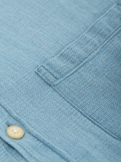 Grandad Shirt Kildale Indigo Light -Mizuno Men Clothing Shop OSS126GrandadShirtKildaleIndigoLight 2 2 a73391b8 f02d 4b5a 91ef d623245bb5fc