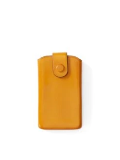 Il Bussetto Business Card Holder Tan Leather