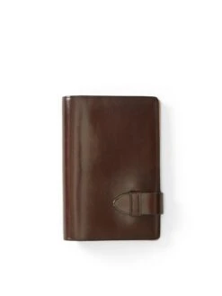 Il Bussetto Passport Holder Dark Brown Leather