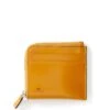 Il Bussetto Corner Zip Wallet Tan Leather