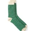 Ro To To Gingham Check Sock Green
