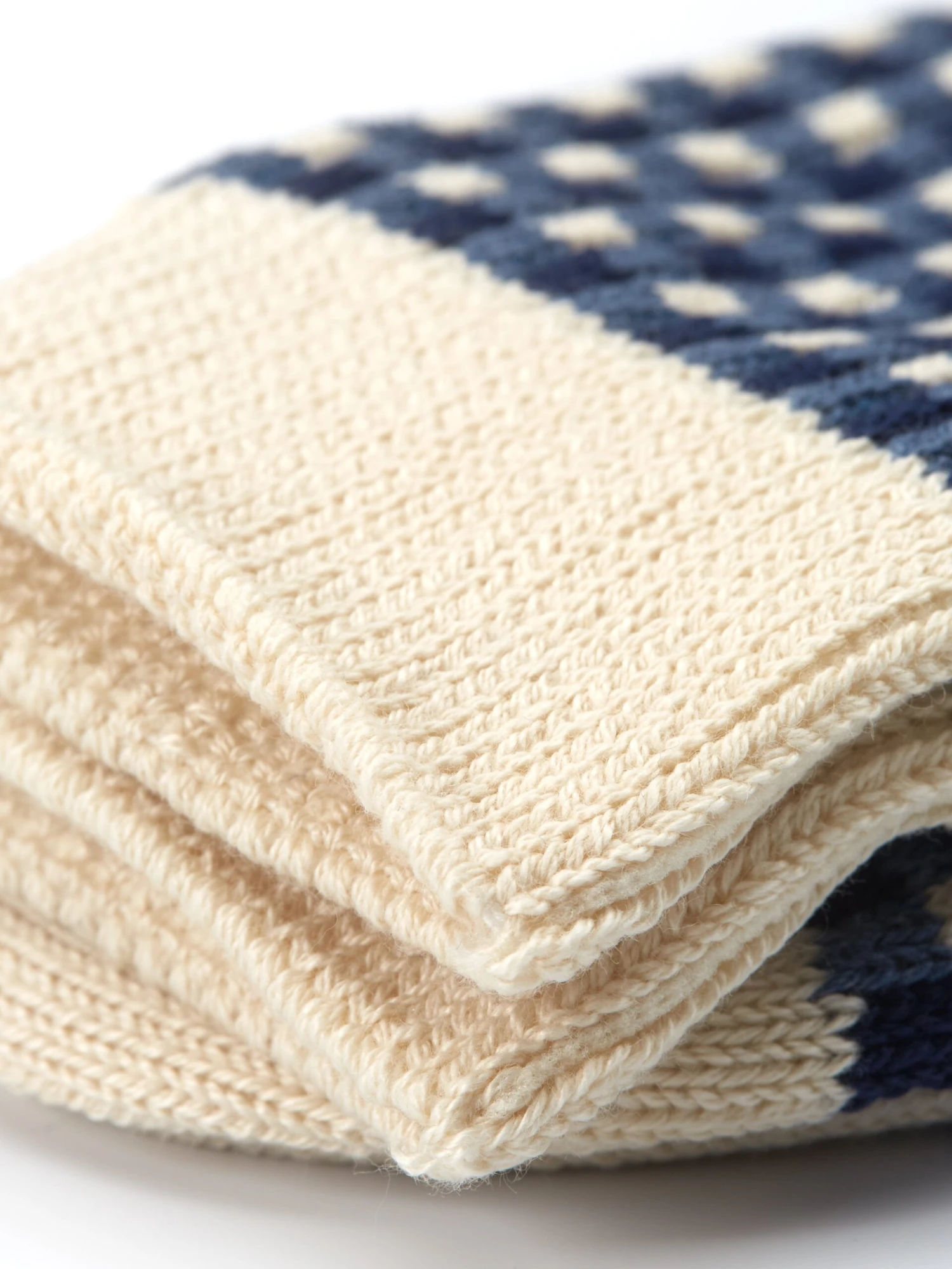 Ro To To Gingham Check Sock Navy 4 Ro To To Gingham Check Sock Navy - Image 2